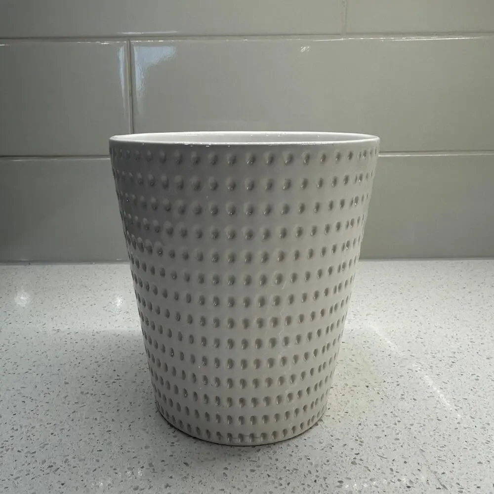 Sandstone Colored Ceramic Flower Pot